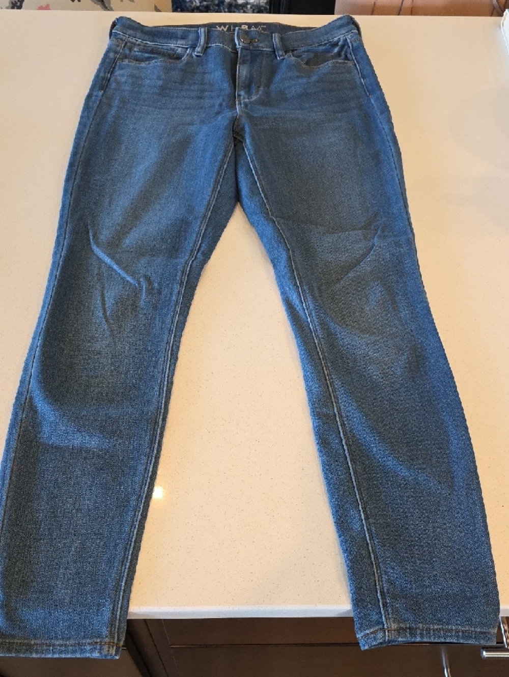 3 Pair Women's Skinny Jeans in Dark Blue Denim - Picture 5 of 9